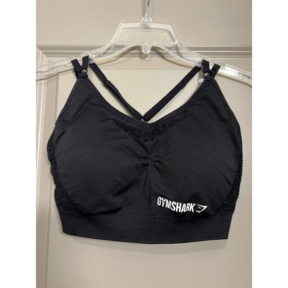 Gymshark Other - Gymshark Black Mesh Sports Bra Size Small